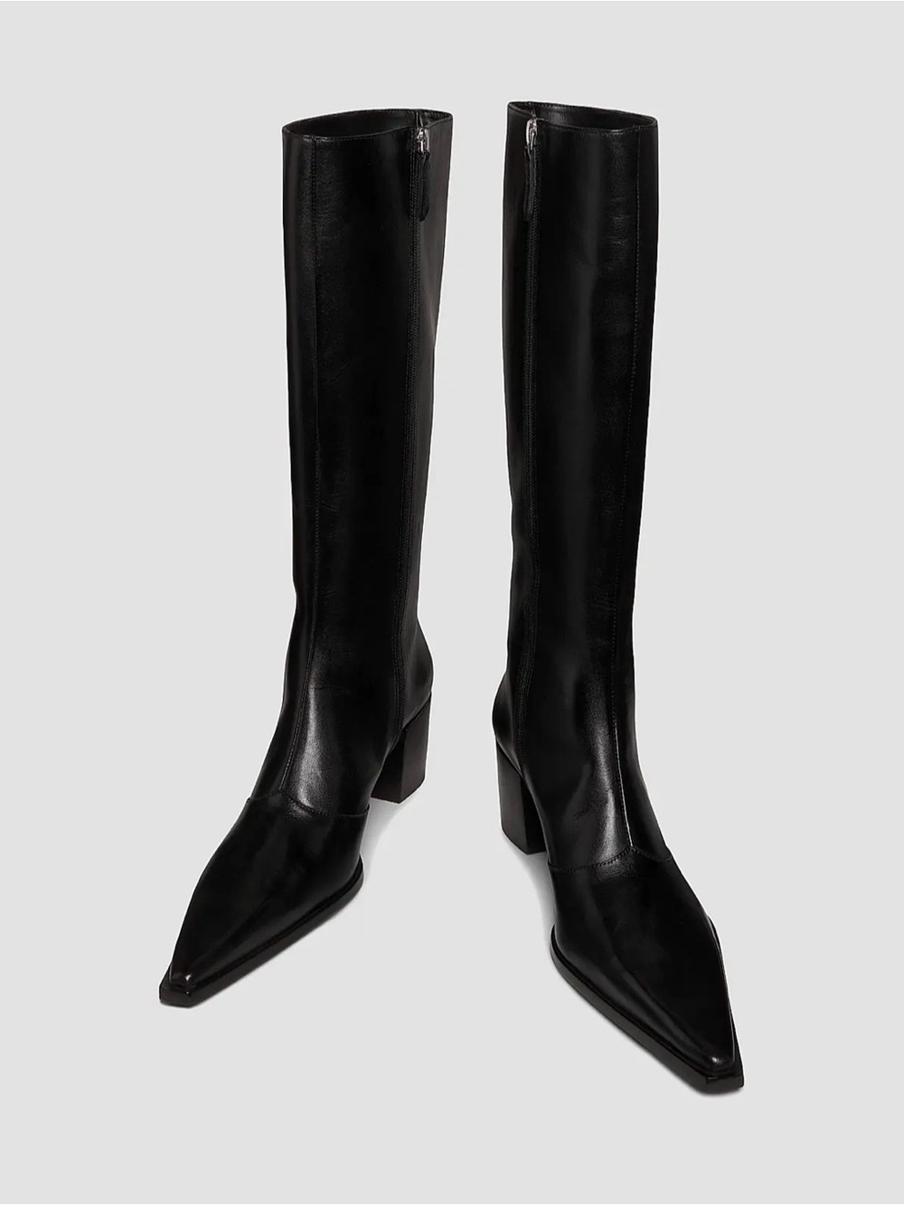 Schultz Raffaela 55MM Leather Knee-High Boots Size 10 B Black NWOB - Picture 6 of 17